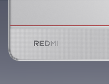 Close-up of the Redmi Turbo 4 with a textured back and branding.