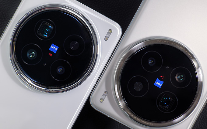 Close-up of the Vivo X200 Pro’s Zeiss-engineered circular camera module, featuring a professional-grade multi-lens system.