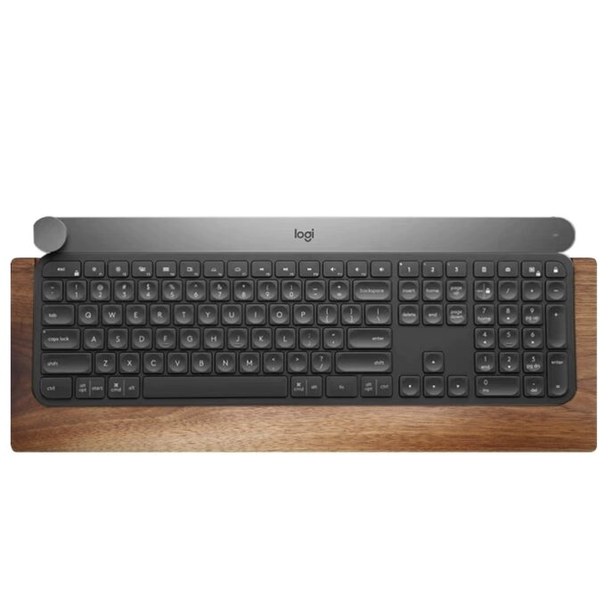 Wood Wrist Rest Tray for Logitech MX Keys Series & Craft