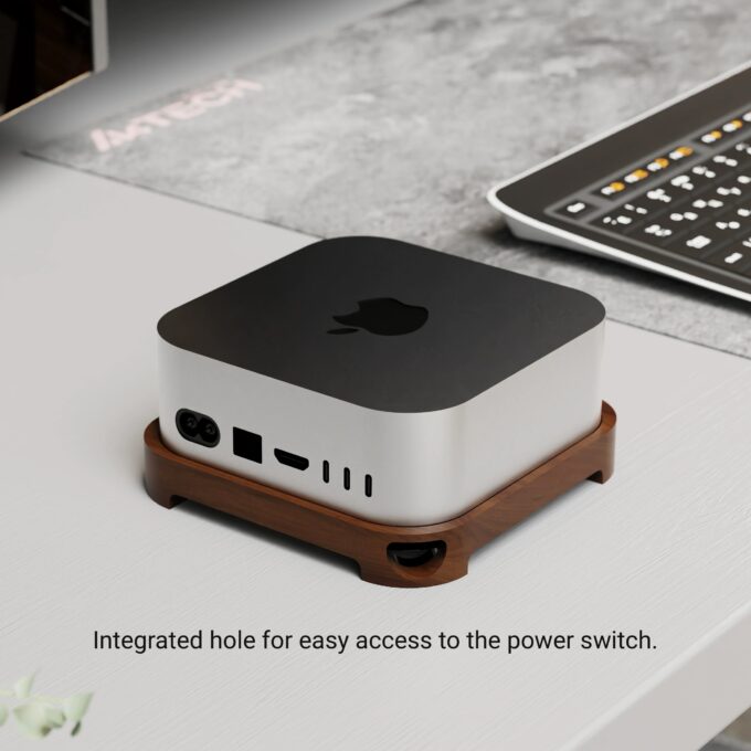 Walnut Stand for Mac Mini M4